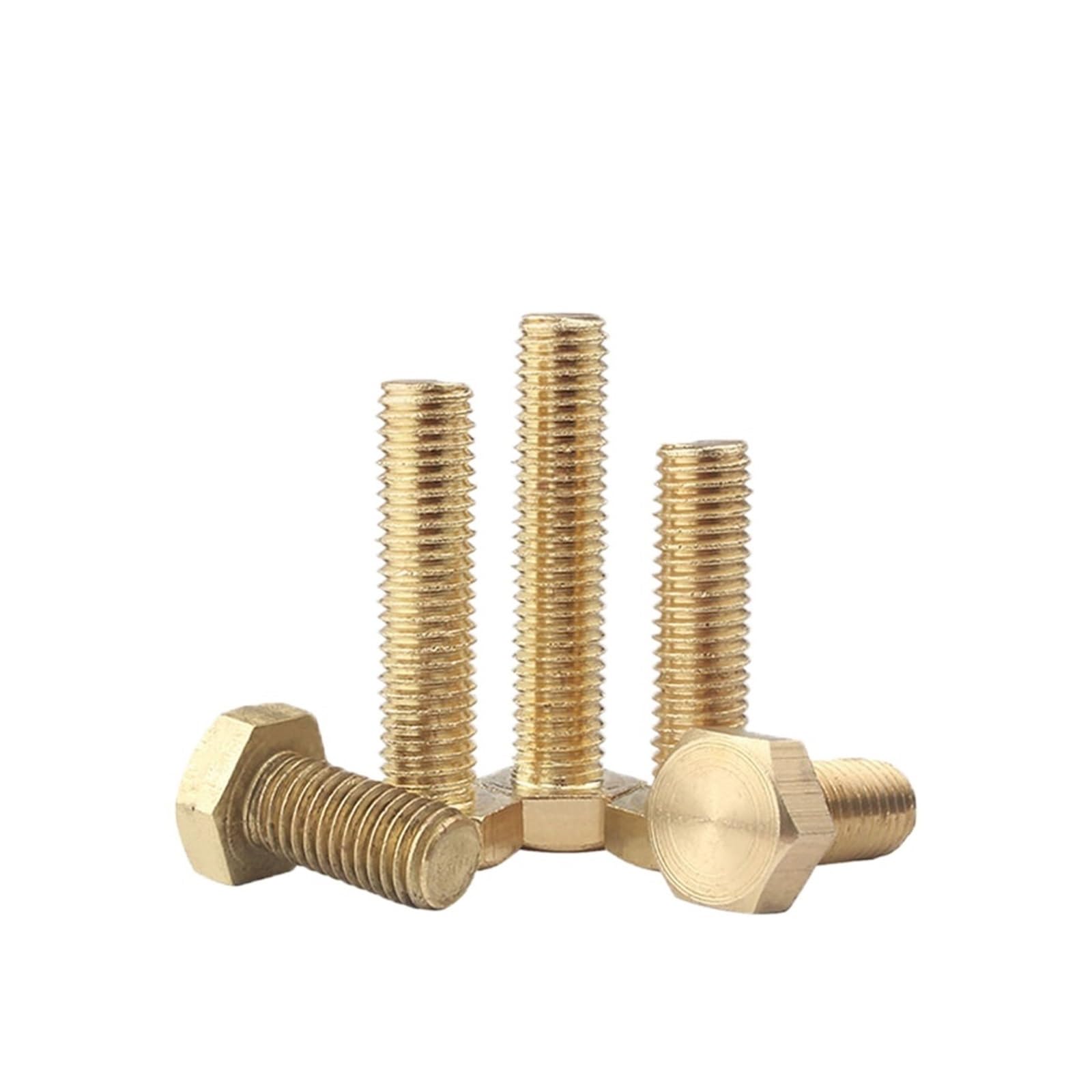 Yjin Store Bulloni Esagonali Esterni In Ottone M6 Viti A Macchina - Foto 2