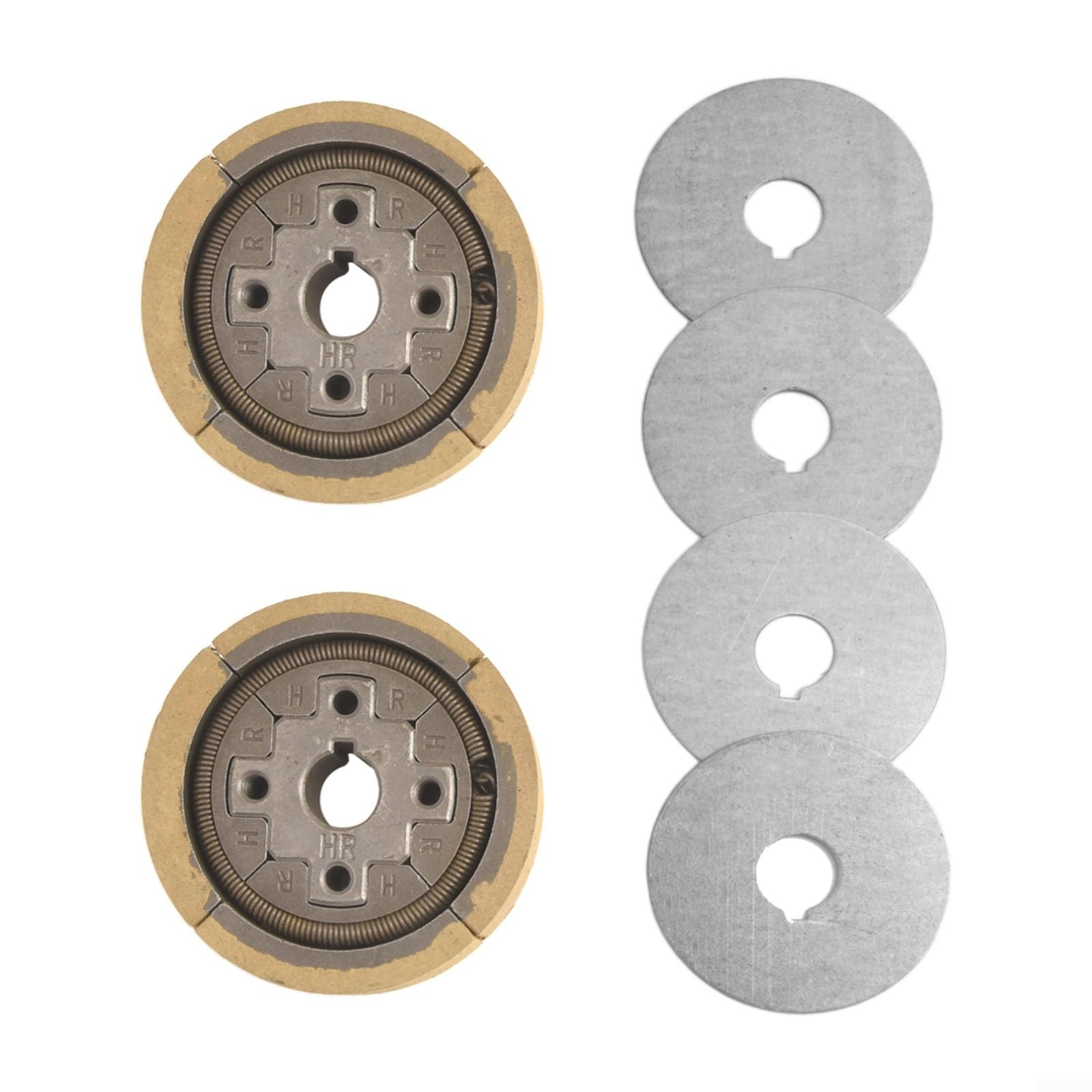 Embrague de motor para EH12, repuesto de embrague de metal con junta de 15 mm ID x 80 mm OD para cortadora de césped Mikasa MT-72FW (2 juegos)