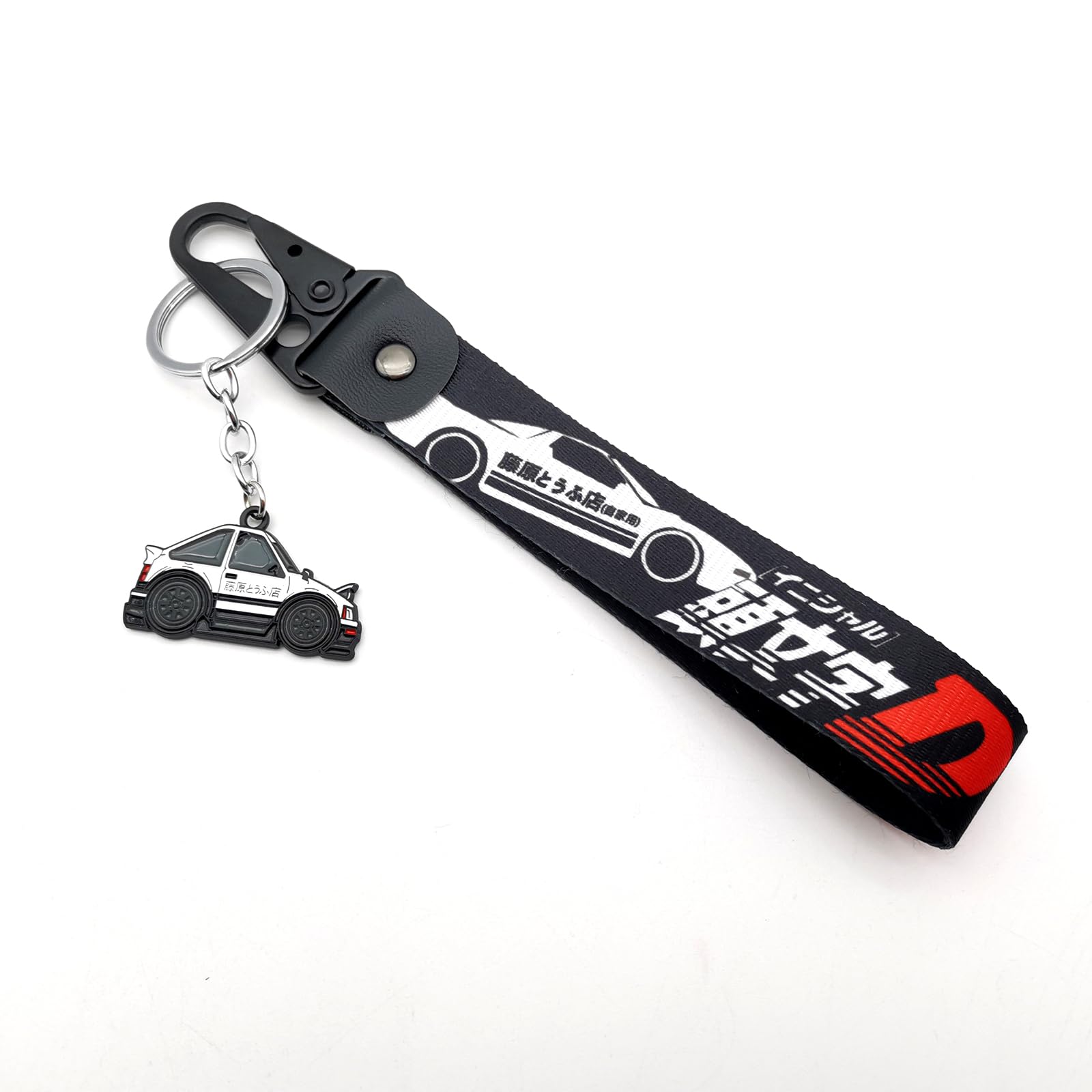 JDM Car Keychain Initial D Anime Racing Metal Car Keyrings Gift 1 Set Car Motorcycle Keychain