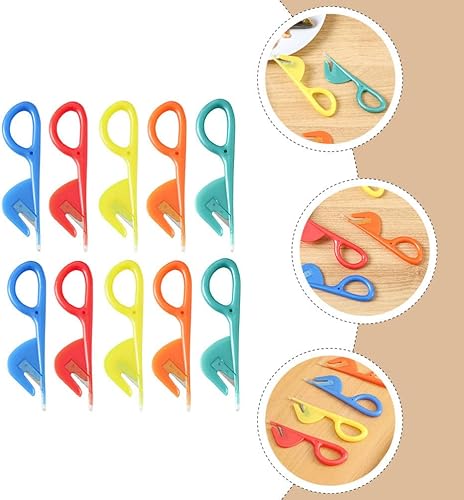 Miniatura 7 de DOITOOL Herramientas de intestino, 10 piezas, cortador de intestino de pollo, cuchillos de intestino de metal, abridores de intestino de pato con