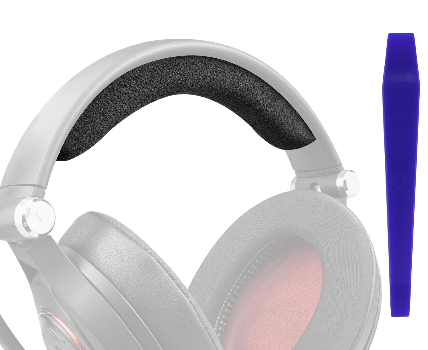 SOULWIT Pokrowiec na pałąk z mikrofibry welurowej do Sennheiser EPOS Game Zero/PC350/PXC350/HD380/HD380 PRO słuchawek, część zamienna do naprawy pałąka headband