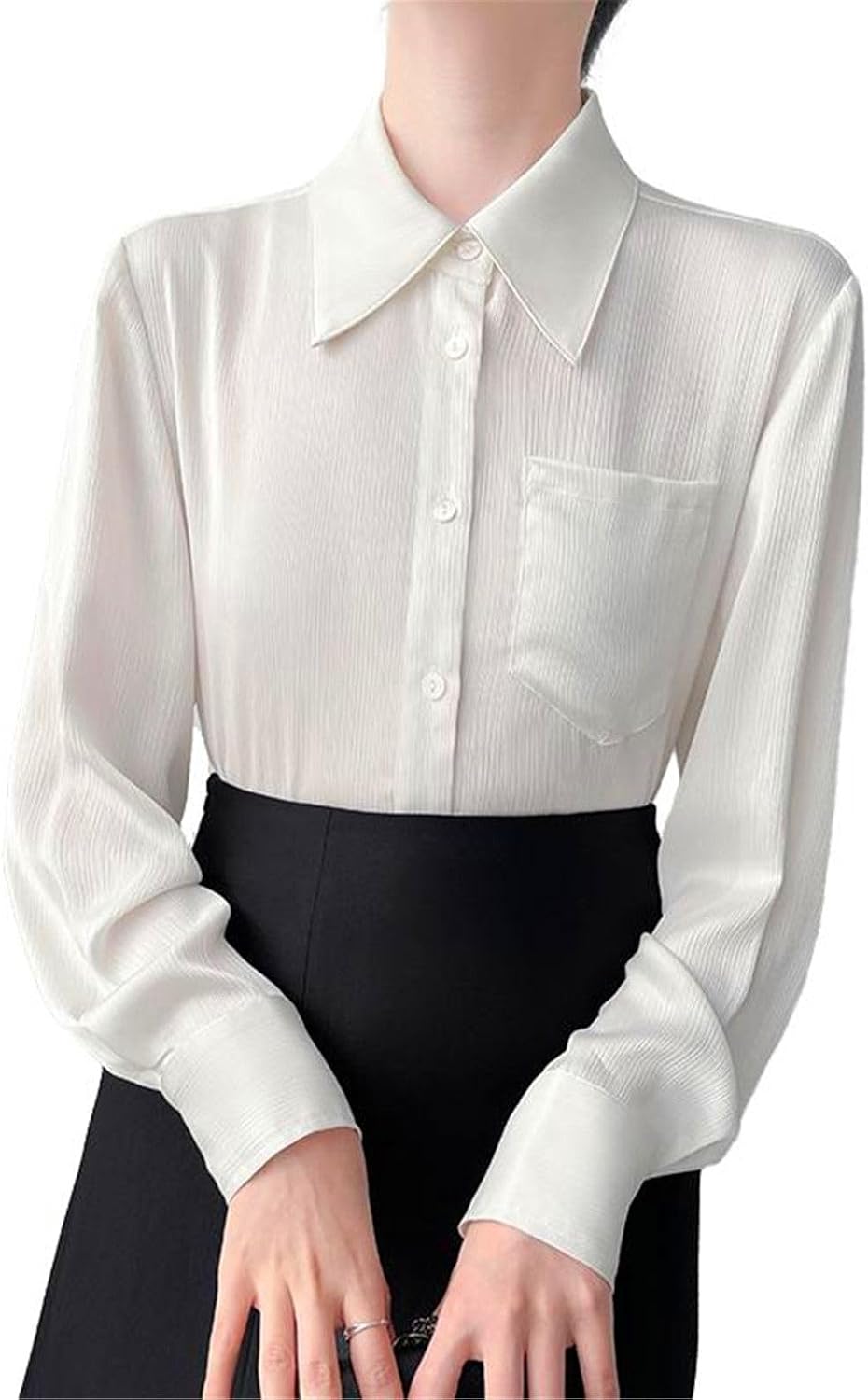 MAFSMJP Womens Boutton Down Shirt Pink Commute Casual Shirt for Lady