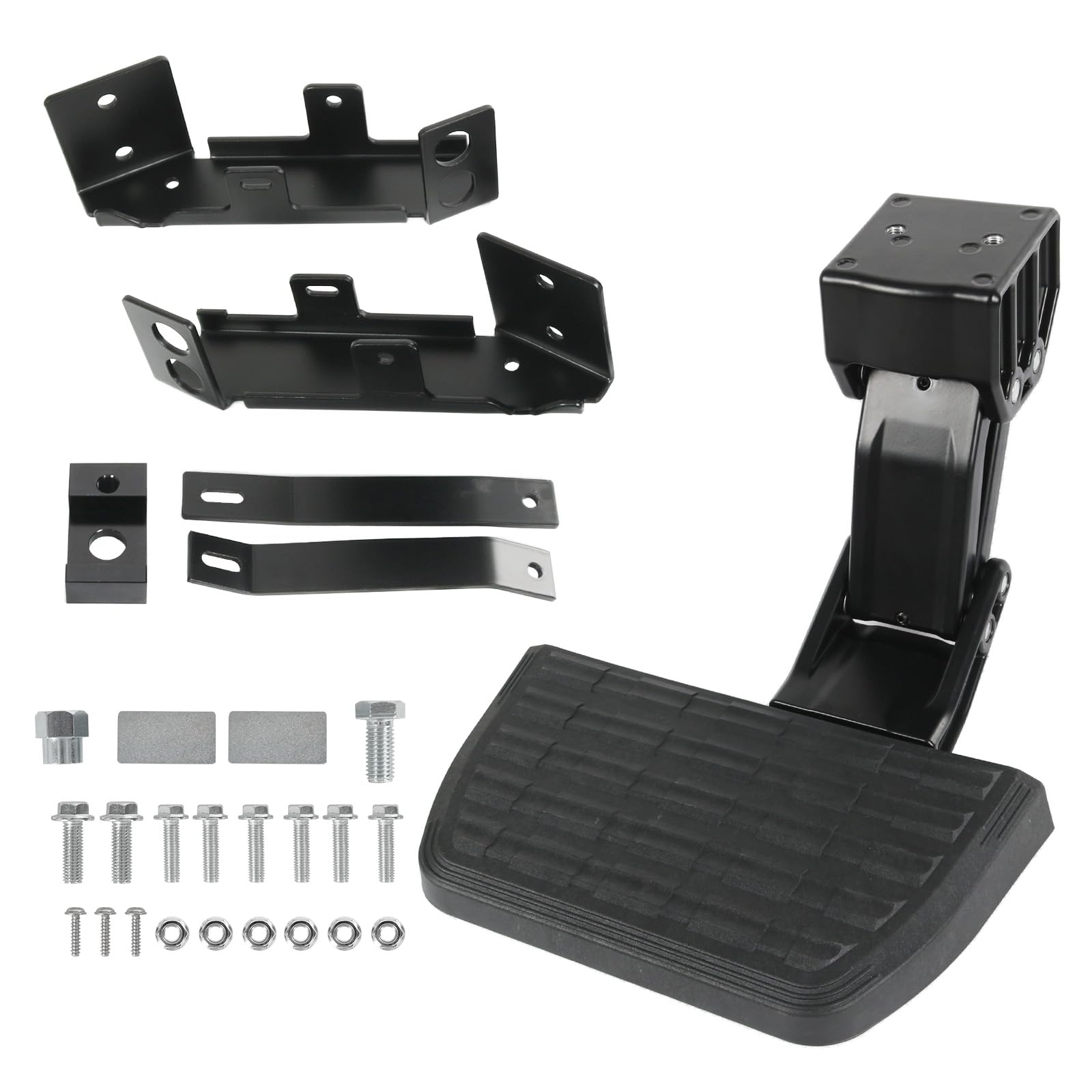 Retractable Truck Side Bed Step Compatible with 2017-2022 Ford F250 F350 Super Duty Folding Side Bed Step Replace# 75413-01A