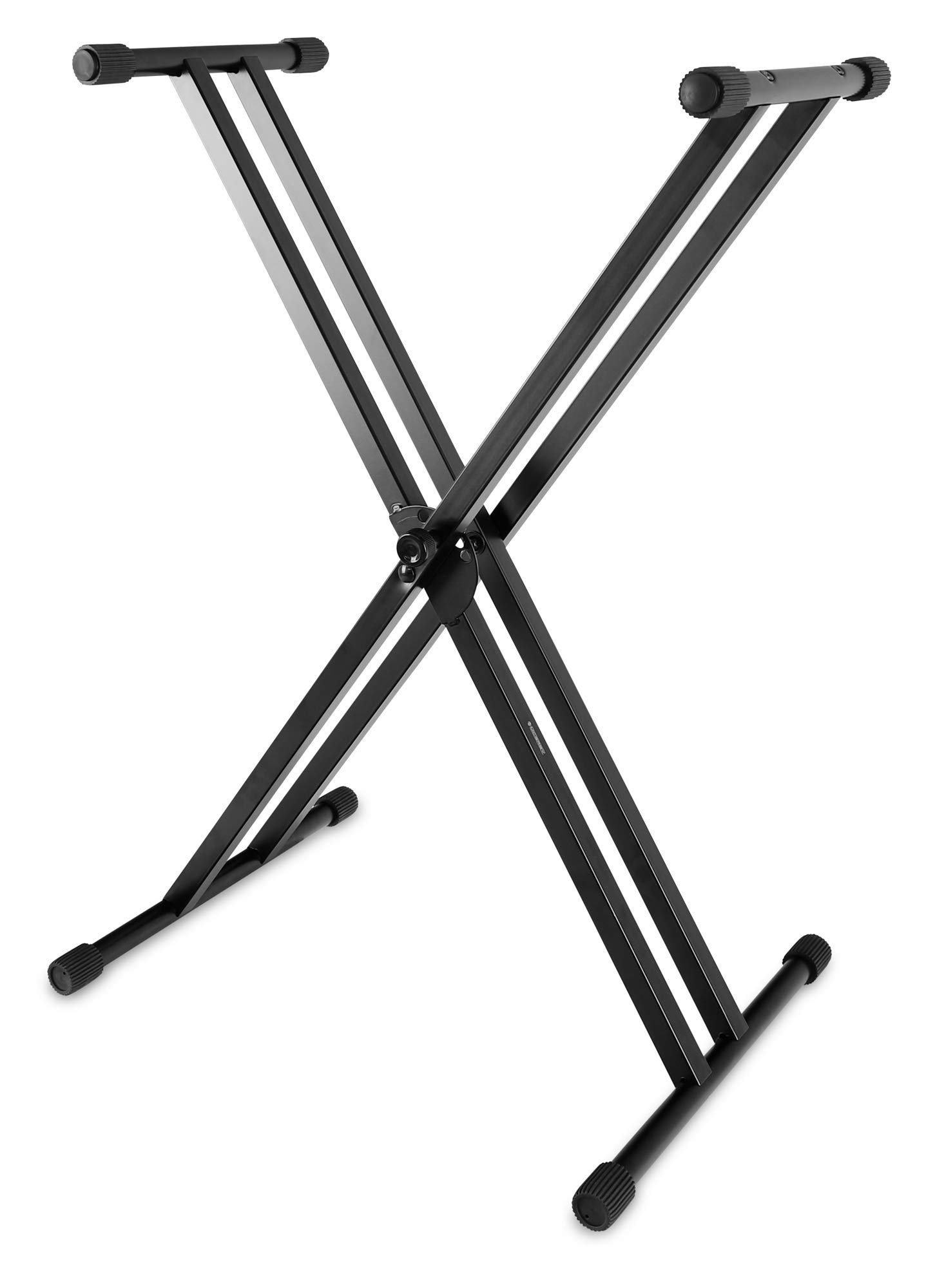 McGrey Soporte de Teclado KS-200 X de Doble Travesaño (ajustable en 5 niveles, plegable, estable) negro