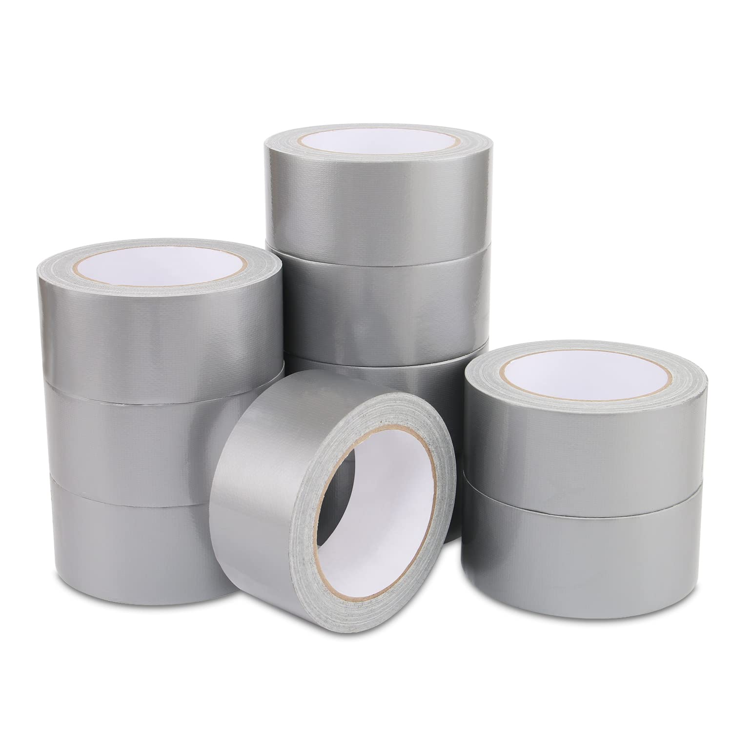 Buy Lichamp 10 Rolls Heavy Duty Duct Tapes Silver, Waterproof No