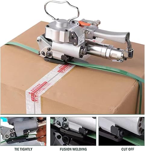 Miniatura 4 de AQD-19 herramientas neumáticas de mano que flejan la herramienta neumática plástica que fleja la herramienta para el 12 "-34" PP y PET flejado