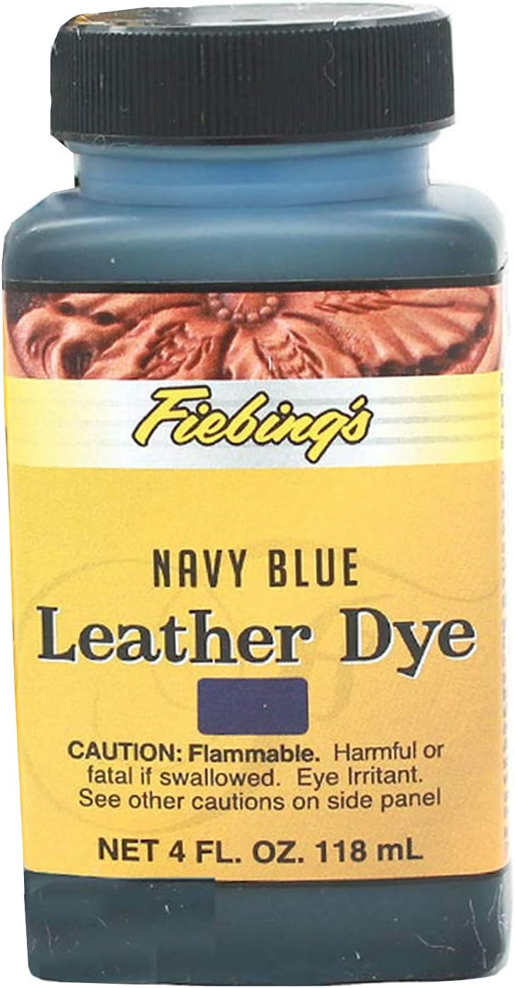 Fiebings Navy Blue Leather Dye, Alcohol Based Dye Arts