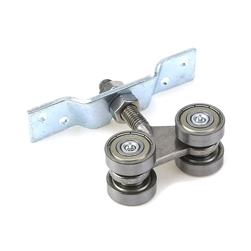 Miniatura 4 de Faotup Rodillos de montaje de carretilla de 4 ruedas, rodillos de montaje de carretilla de acero inoxidable con rodamientos de pernos M8 Rodillos de