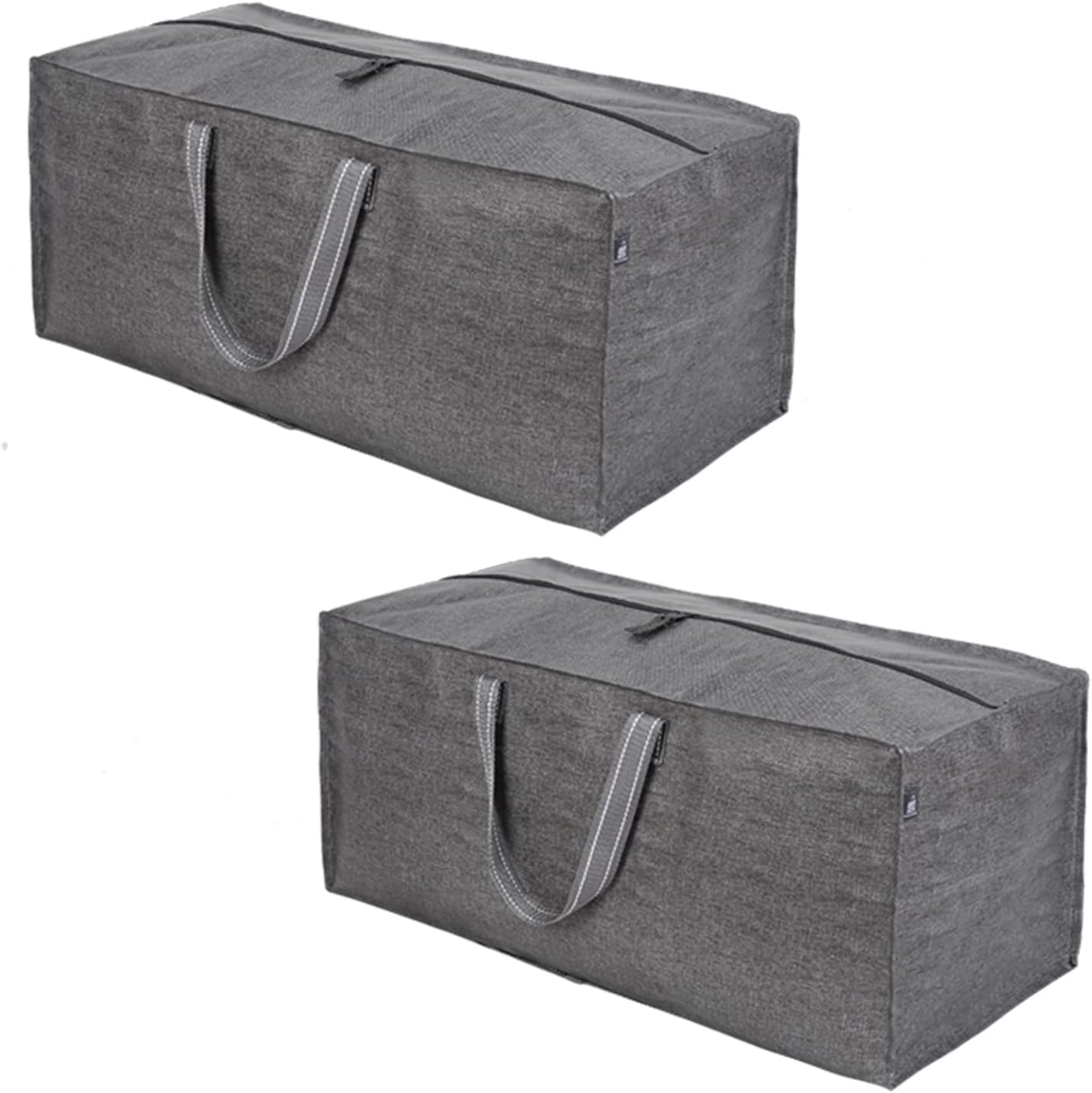 VENO 2 Pack Moving Bags w/Backpack Straps, Moving Boxes & Storage Bins Alternative, Packing Supplies, Camping Accessories Totes for Storage, Dorm Room Essentials Storage Bags (Gray, 2 Pack)