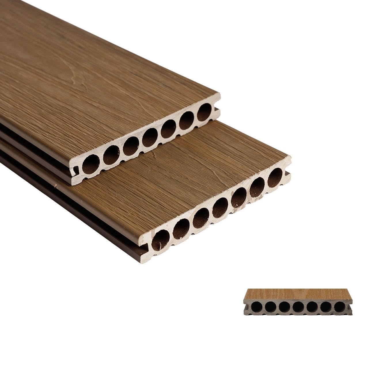 Dalles terrasse composite bois-plastique, dalle sol finition imitation bois