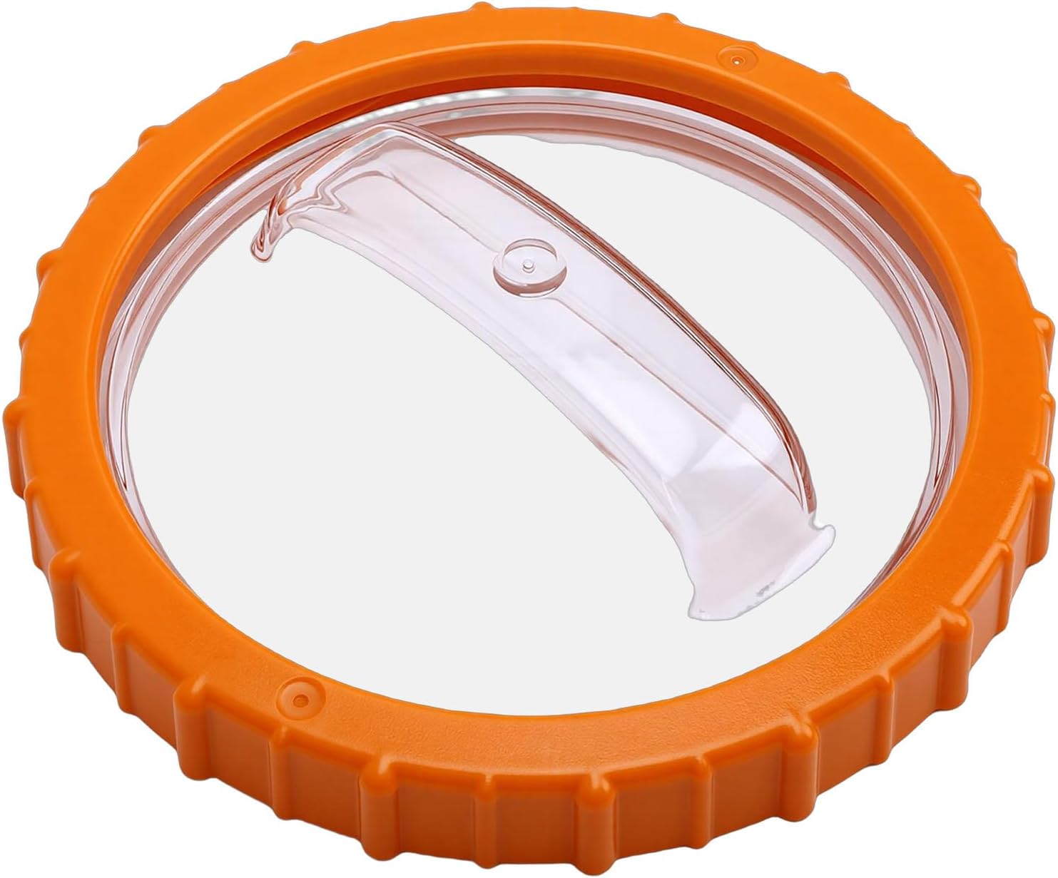 Orange Nut with Clear Lid Plastic Pool Sand Filter Pump Replacement Accessory, Robust Material, Prevents Leaks, Easy Maintenance