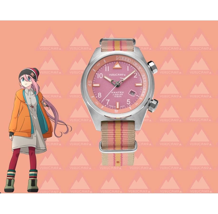 ゆるキャン公式グッズ 腕時計なでしこモデル ソーラー ゆるキャン△ 公式グッズ 腕時計 ソーラー 方位計 ベルト 日本製