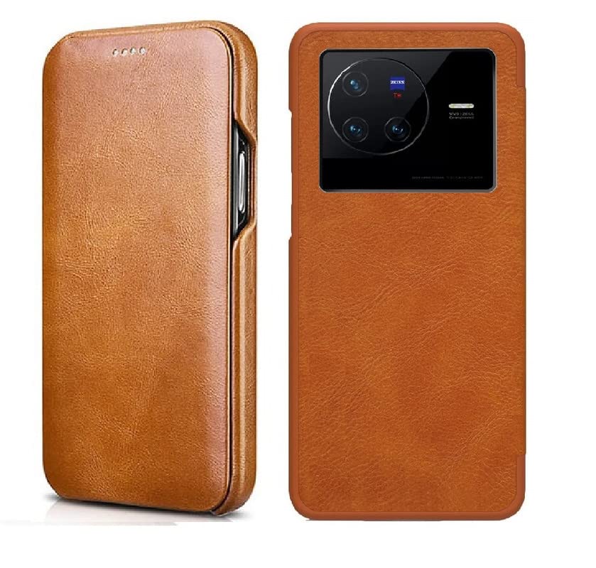 HARITECH Business Style Horizontal Magnetic Flip Leather Case for Vivo X80 Brown (B0B5WWG6XD) Amazon Price History, Amazon Price Tracker