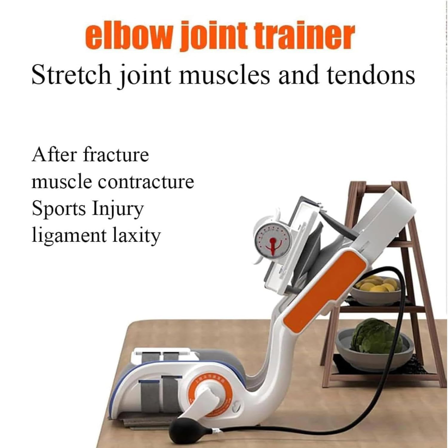 Electric Elbow Joint Rehabilitation Device, Adjustable Speed ​​and Angle, 360° Rotatable Articulated Elbow Support with Remote Control, for Stretch Joint Muscles and Tendons