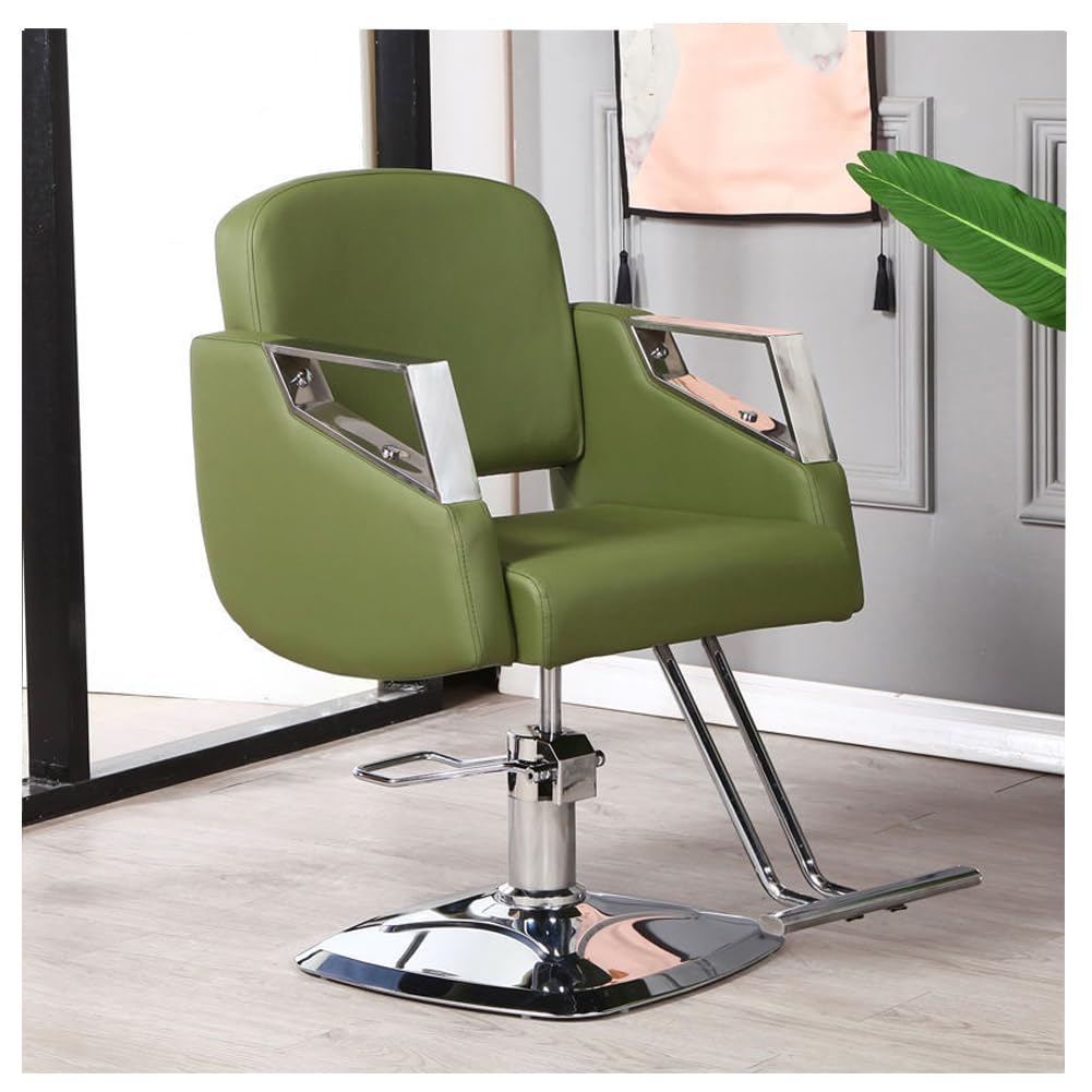 OZBMA Barber Stylist, Styling Heavy Duty Hydraulic Pump, 360° Swivel Hair Salon Chair with Footrest for Beauty Spa Shampoo, Max Load Weight 330 Lbs,D (L)