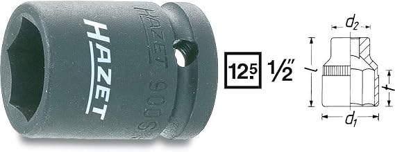 Hazet 900S-19 Kraft Hexagonal- Socket Spanner Insert