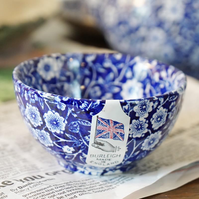 Amazon.co.jp: Calico ブルーキャリコ バーレイ社 シュガーボウル S