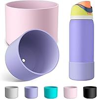 Vista 13 de 2PCS Silicone Water Bottle Boot for Owala 24oz 32oz 40oz, Anti-Slip Protective Sleeve Bottom Bumper Protector for FreeSip, Twist, and Flip Stainless