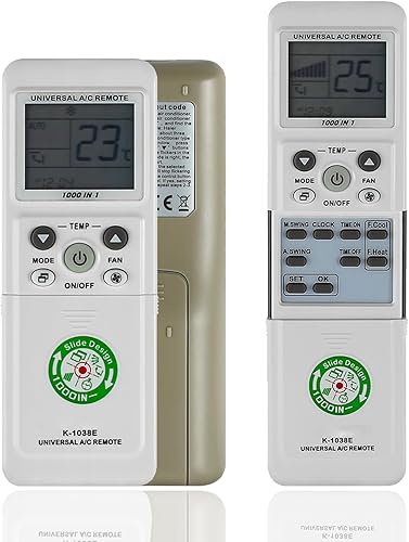 K-1038E Control remoto universal de aire acondicionado para LG, Midea, Fujitsu, Panasonic, Samsung Air Condition, 1000 en 1 controlador de A/C para