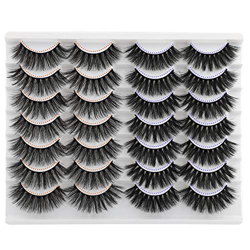 Calphdiar 14 Pairs False Eyelashes Long Dramatic Volume Faux Mink Lashes Pack Wholesale
