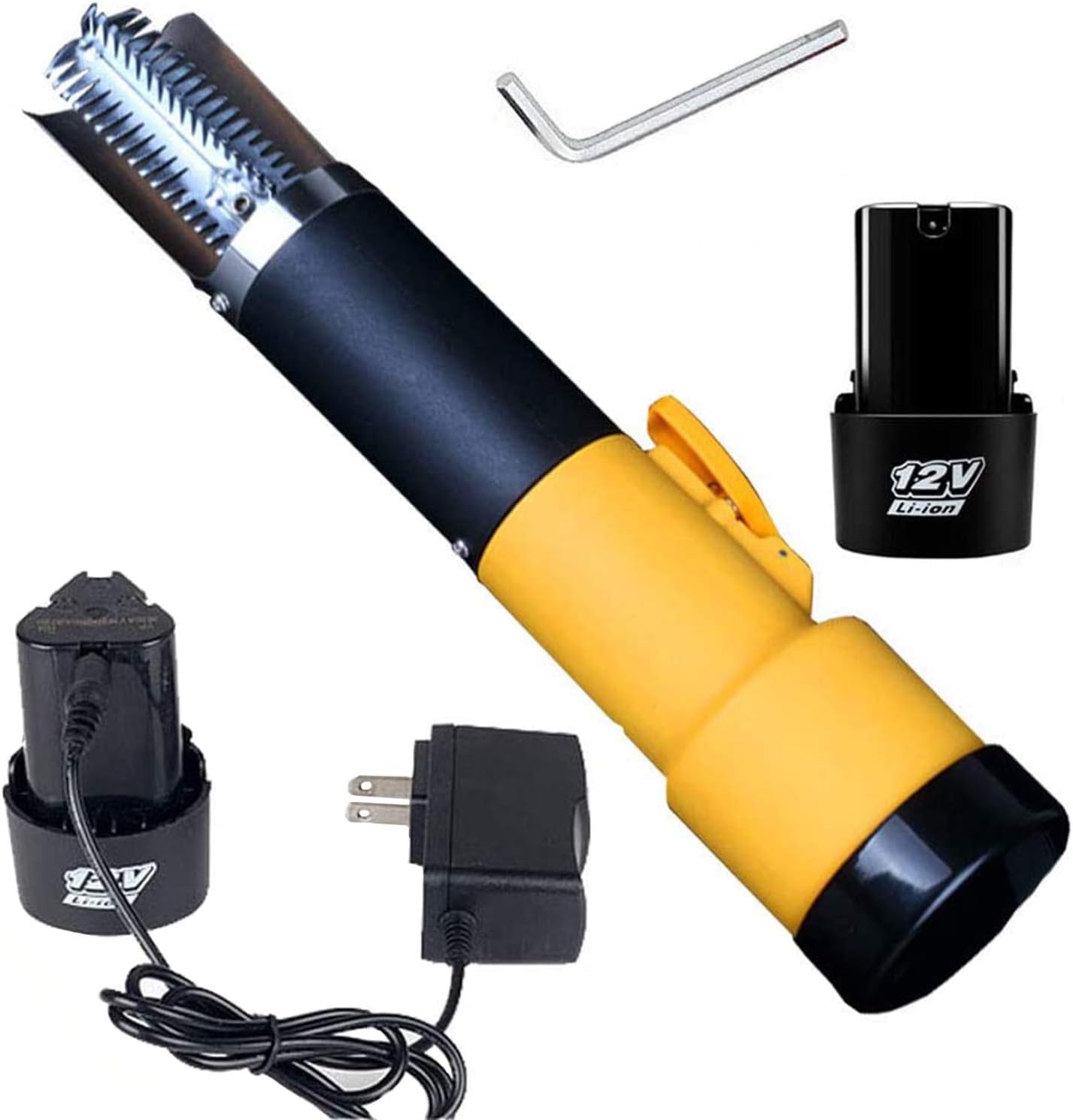 Electric Fish Scaler Fish Scale Remover Scraper Cleaner Comes with Extra Rechargeable and Replaceable Battery for Scraping Fish Scales