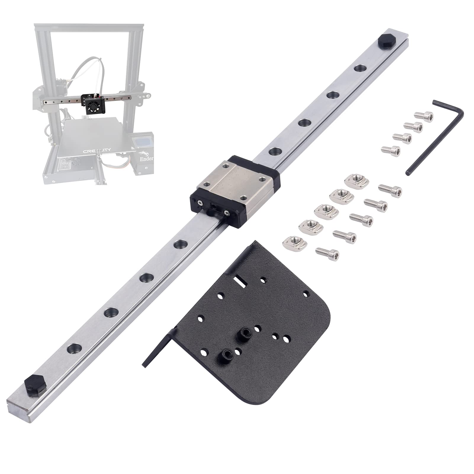 Buy ENOMAKER Upgraded Ender 3 Linear Rail Guide Kit for X axis with