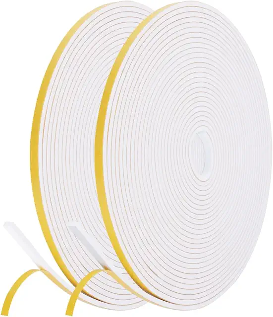 Cinta Selladora Espuma Aislante Térmico Ventanas 20M Blanco - Flintronic