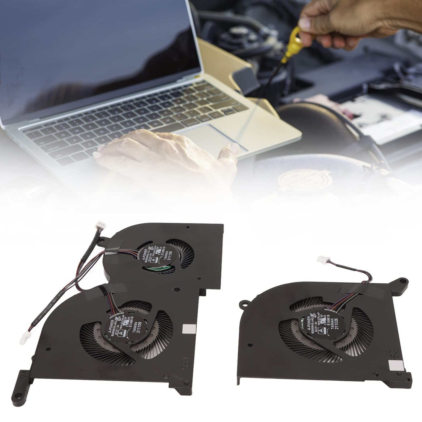 Ventilateur de Refroidissement CPU GPU pour GS66, 10SD, 10SGS, 10SFS, 10SF, 10SE, MS 16V1, MS 16V2, WS66, P66