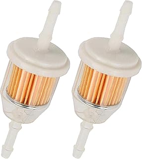 25 050 22-S Inline Fuel Filter Am116304 for John Deere Kohler Gy20709 120-436 1/4 Inch and 5/16 Inch Fuel Line Replaces 71-5960 120-436 GY20709 38666 149-2206-01 21541500 98021(2Pack)