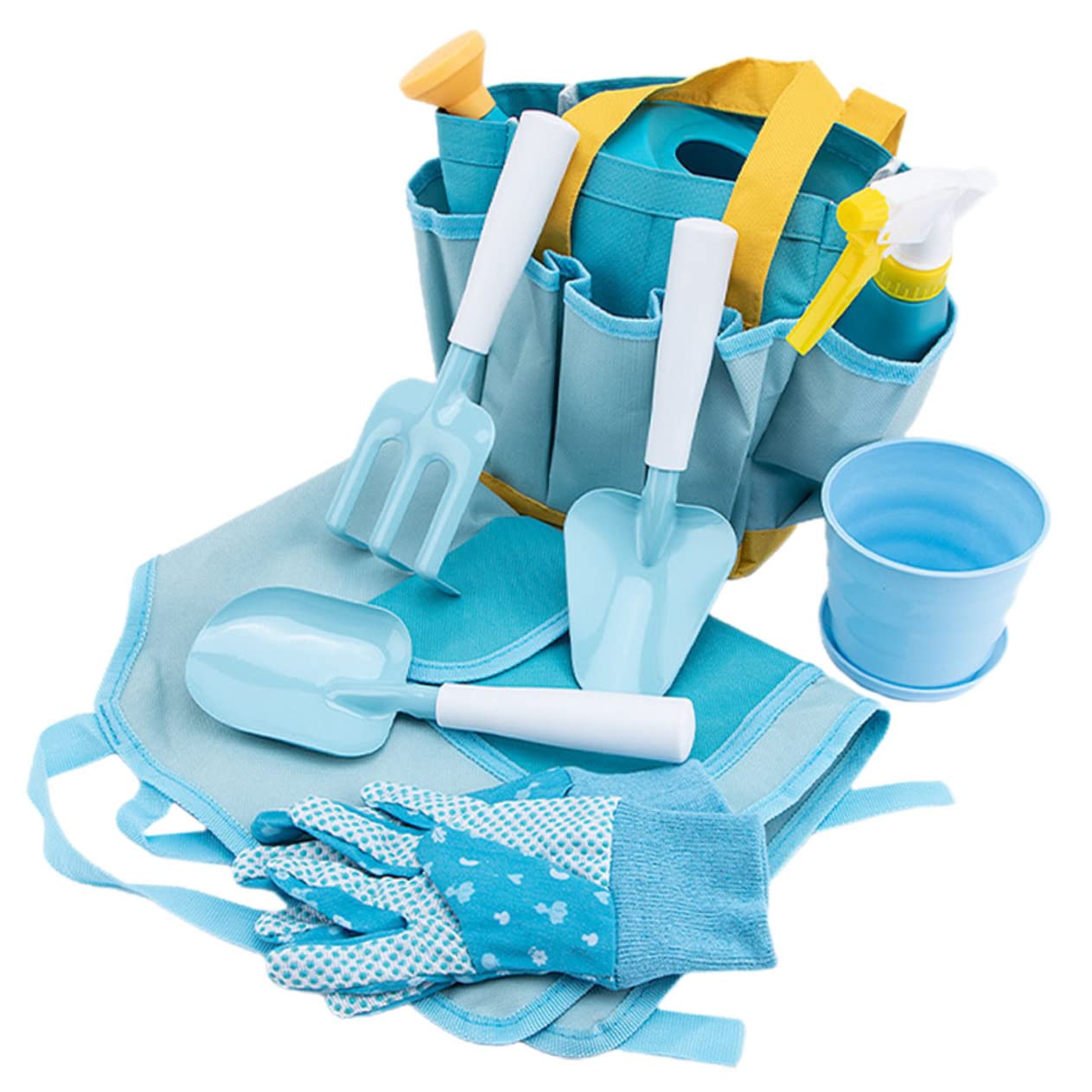 ibasenice Children's Garden Tools 4-pc Small Gardening Kit Shovel Rake Hand Trowel Perfect for Kids' Yard Activities