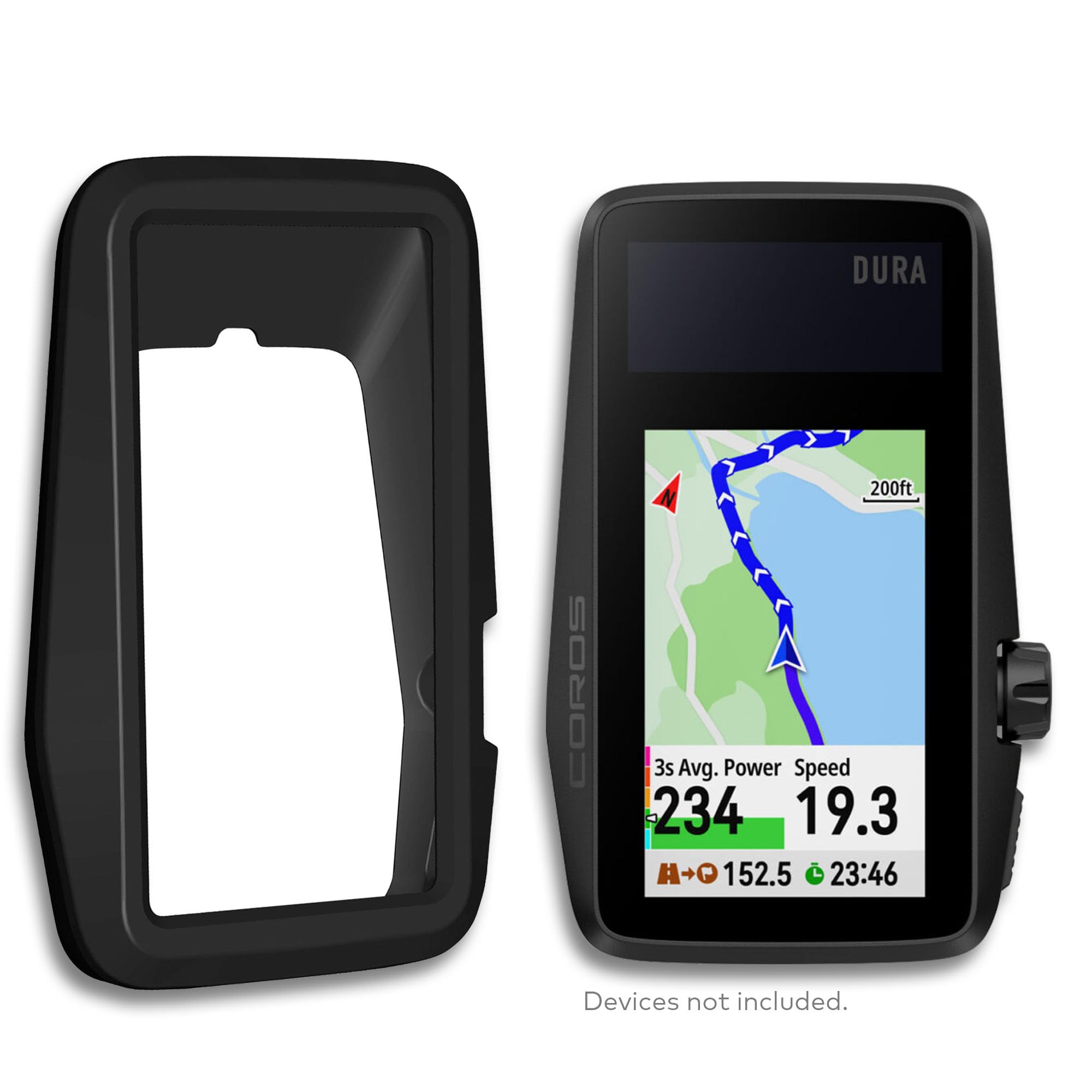Premium silikonowe etui ochronne do Coros Dura Solar na rower GPS, odporne na upadki, antypoślizgowe, trwałe