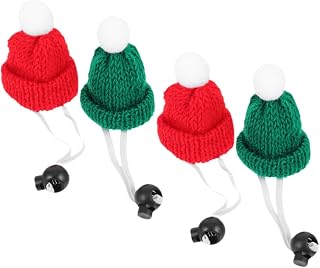 4pcs Adjustable Knitting Small Hats for Crawl Pets, Warm Winter Cap | Polyacrylic Fiber, Adorable Shape, Photo Prop Use, Random Accessory Set