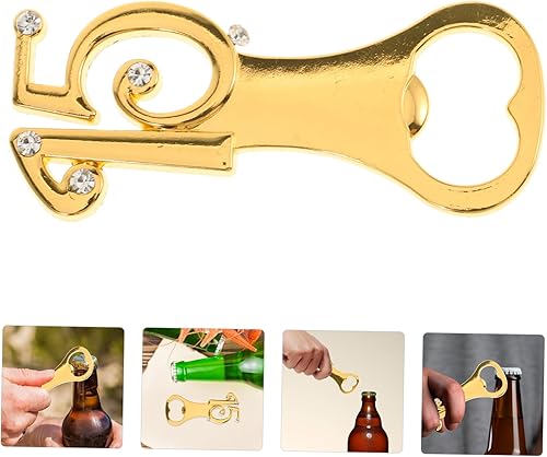 Miniatura 4 de Luxshiny 15 herramienta de decoración retro, abrebotellas de vino, suministros de fiesta, decoración dorada, abrelatas de botellas de cerveza,