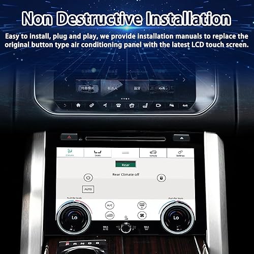 Miniatura 6 de Para 2013 2014 2015 2016 2017 Land Rover Range Rover Vogue HSE L405 AC Panel Actualización Control de clima Pantalla táctil Aire Acondicionado HVAC