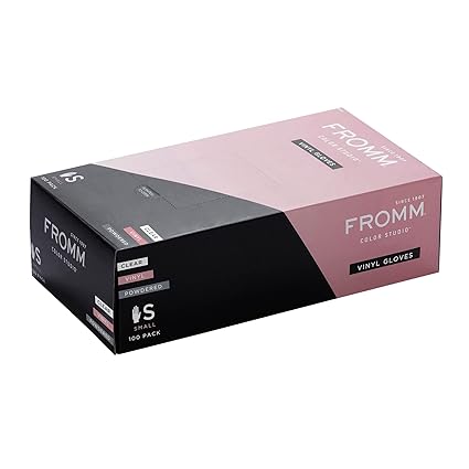 Small : Diane D8015 Vinyl Powdered Gloves in White - Small