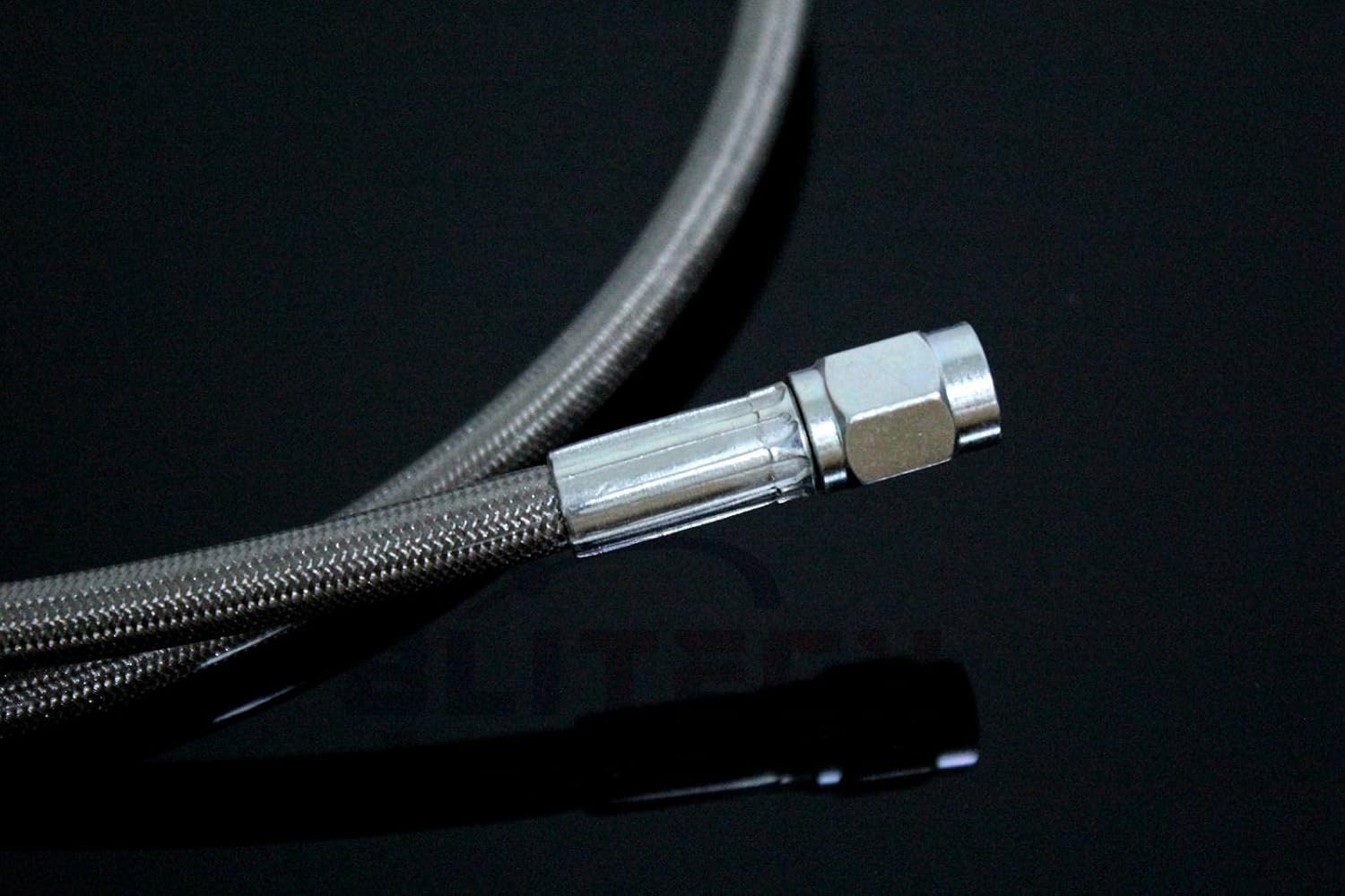 Clutch Line Master to Slave Cylinder Braided Cable Compatible with 2002 2003 2004 2005 Honda Civic Si