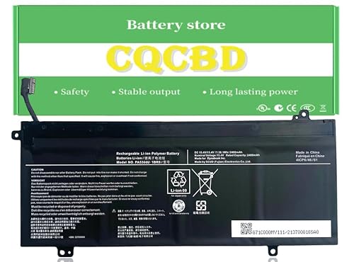 CQCBD PA5366U-1BRS Battery for Toshiba Dynabook Satellite Pro L50 L50-G Series （15.4V 2480mAh/38.1Wh）