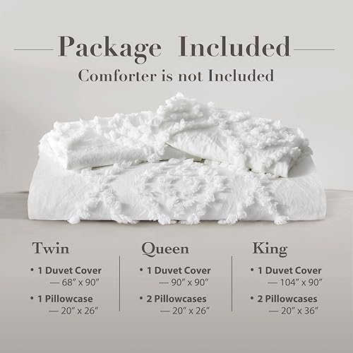 Miniatura 6 de Oli Anderson Juego de funda de edredón copetuda, tamaño Queen, suave y ligero para todas las estaciones, juego de ropa de cama de 3 piezas con