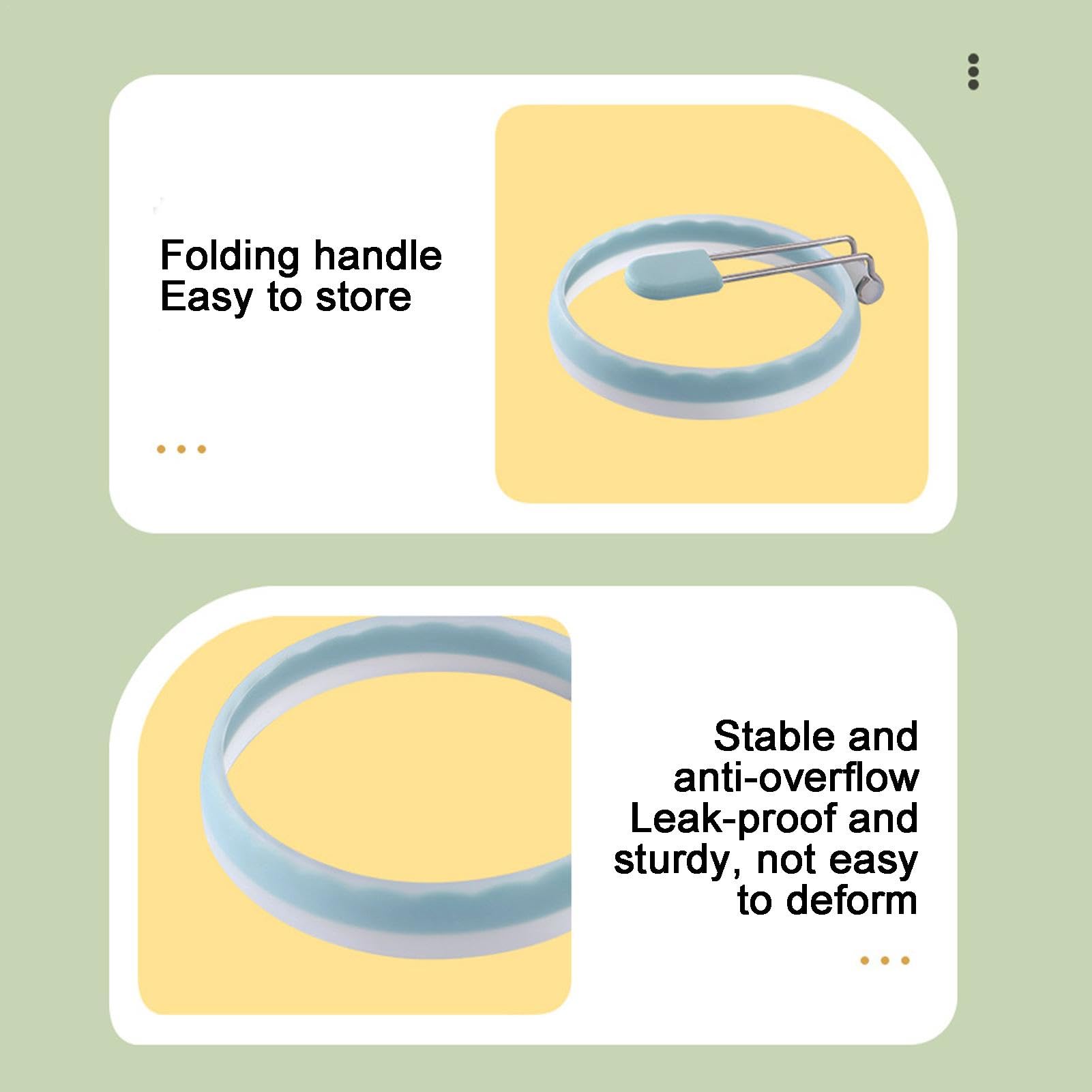 4 Anelli Per Uova In Silicone - Stampi Per Frittate Tonde E Pancake - Foto 9