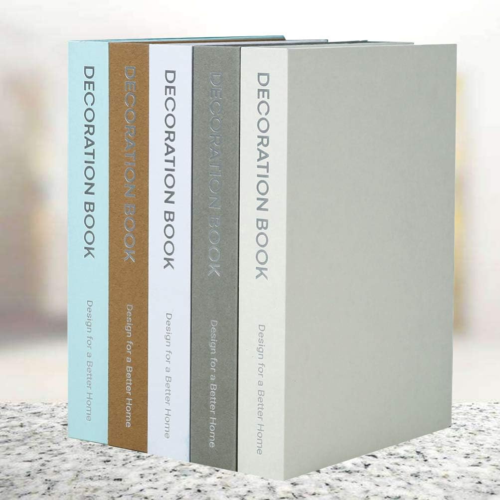WINOMO False Book Decorative Books Faux Books Home Decoration Stacked Books for Bookshelf Library Coffee Tables and Shelves Random - Image 5