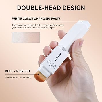 Colour Changing Foundation Stick with Makeup Brush