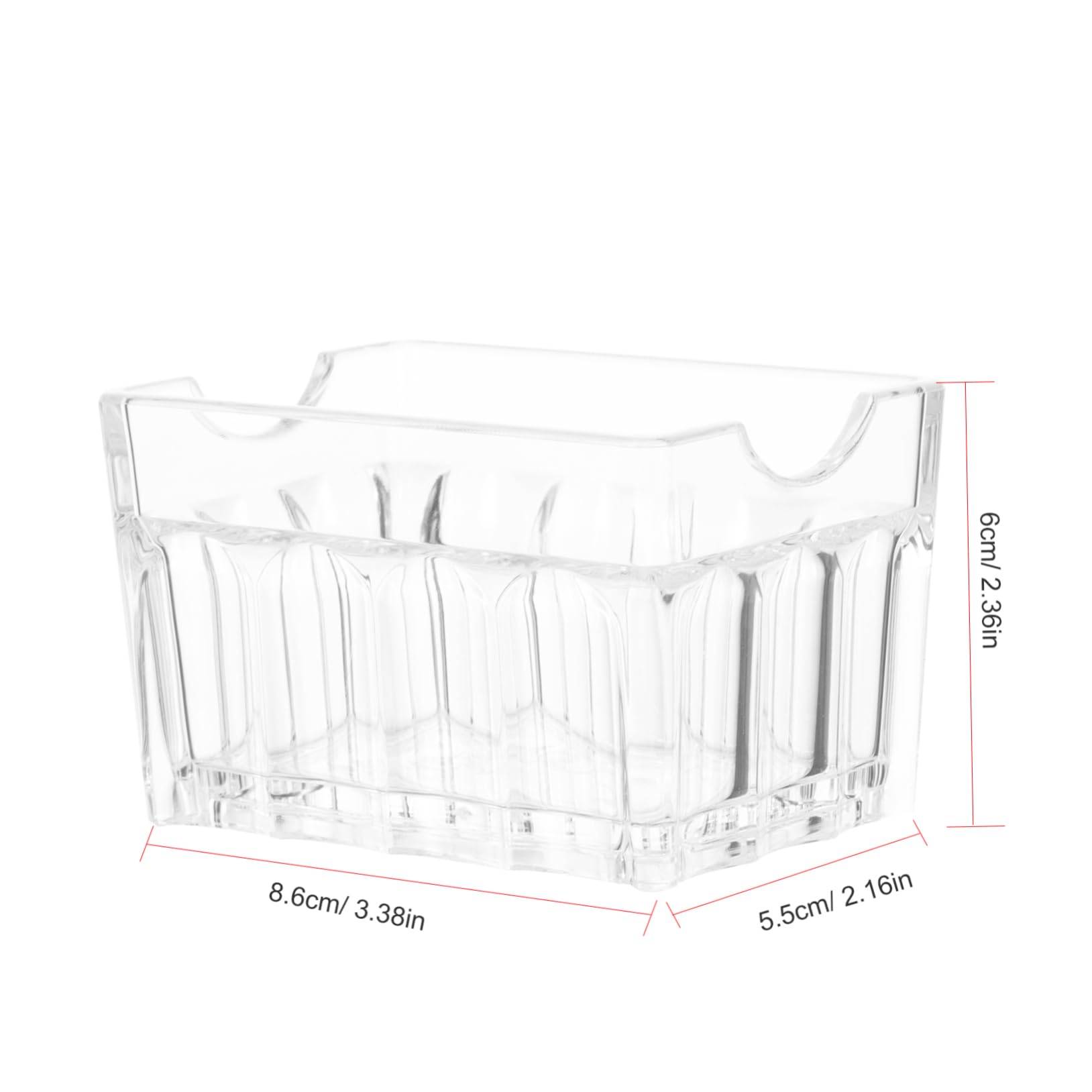 JECOMPRIS Transparent Tea Bag Holder Sugar Packet Organizer Compact Storage Box for Tea Bags and Small Items Design for Home Kitchen Organization
