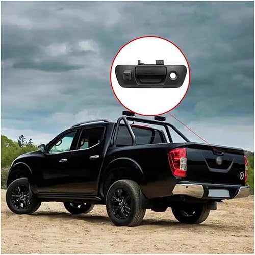 Miniatura 4 de Cámara de retrovisión trasera para automóvil, con mango para portón trasero, compatible con Nissan Navara D23 NP300 2015 2016 2017 2018 (color