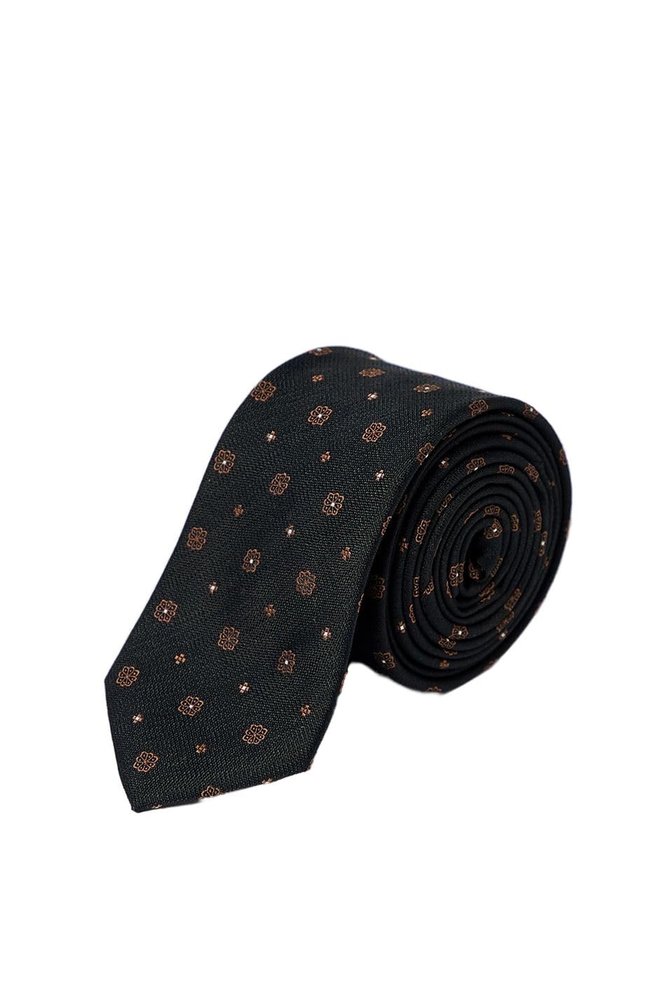 Burton Black Foulard Tie, One Size,