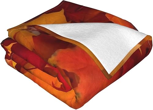 Miniatura 6 de Manta de franela estampada decorativa, hojas de otoño, manta suave para cama, sofá, decoración de silla, regalos para todas las estaciones, 60 x 50
