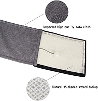 Vista 17 de HAOZAIKEJI Cat Scratcher Mat Sofa Protector Natural Sisal Cat Scratching Mat Cat Scratch Couch Cover Heavy Duty Couch Guard Scratch Pad for Grinding