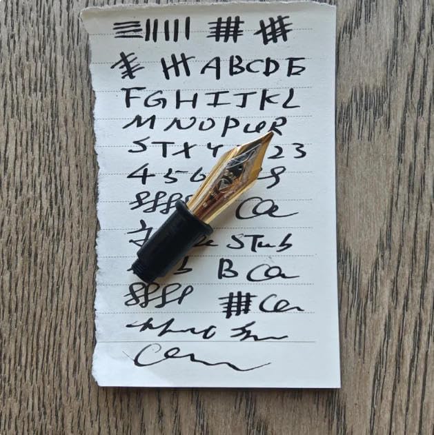 Handmade Golden Stub Nib Unit For Junlai 930 Calligraphy Writing