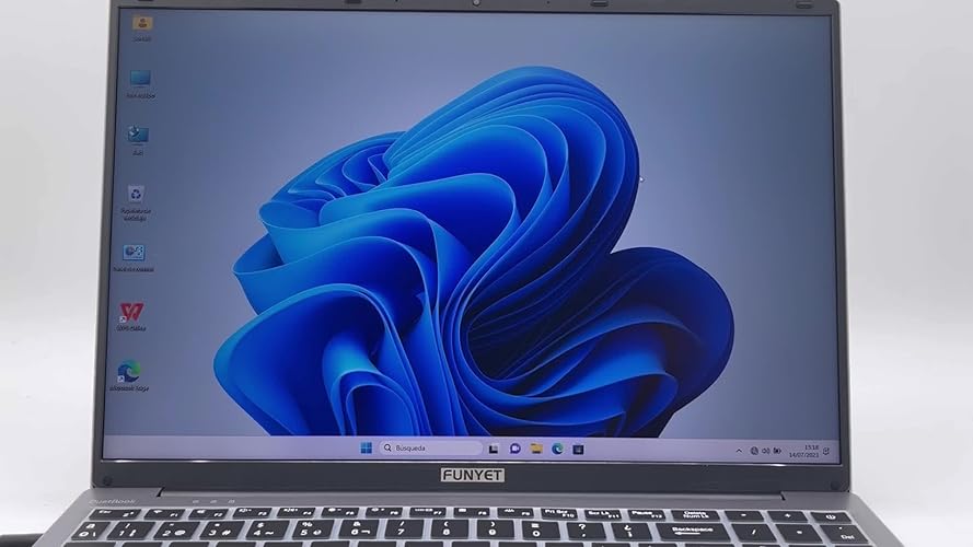 FUNYET Ordenador Portátil 16 Inch Gaming Laptop, 16 GB De RAM, 1 TB De SSD, Win 11 Pro Notebook, PC Portátil Procesador N150 (hasta 3,6 GHz), 6000mAh, FHD 1920 * 1200, Teclado Retroiluminado