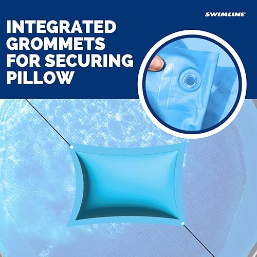Miniatura 4 de SWIMLINE HYDROTOOLS - Almohada de aire para piscinas sobre el suelo, paquete de 2 unidades, cojín de 4 x 4 pies, kit de invierno para cierre de