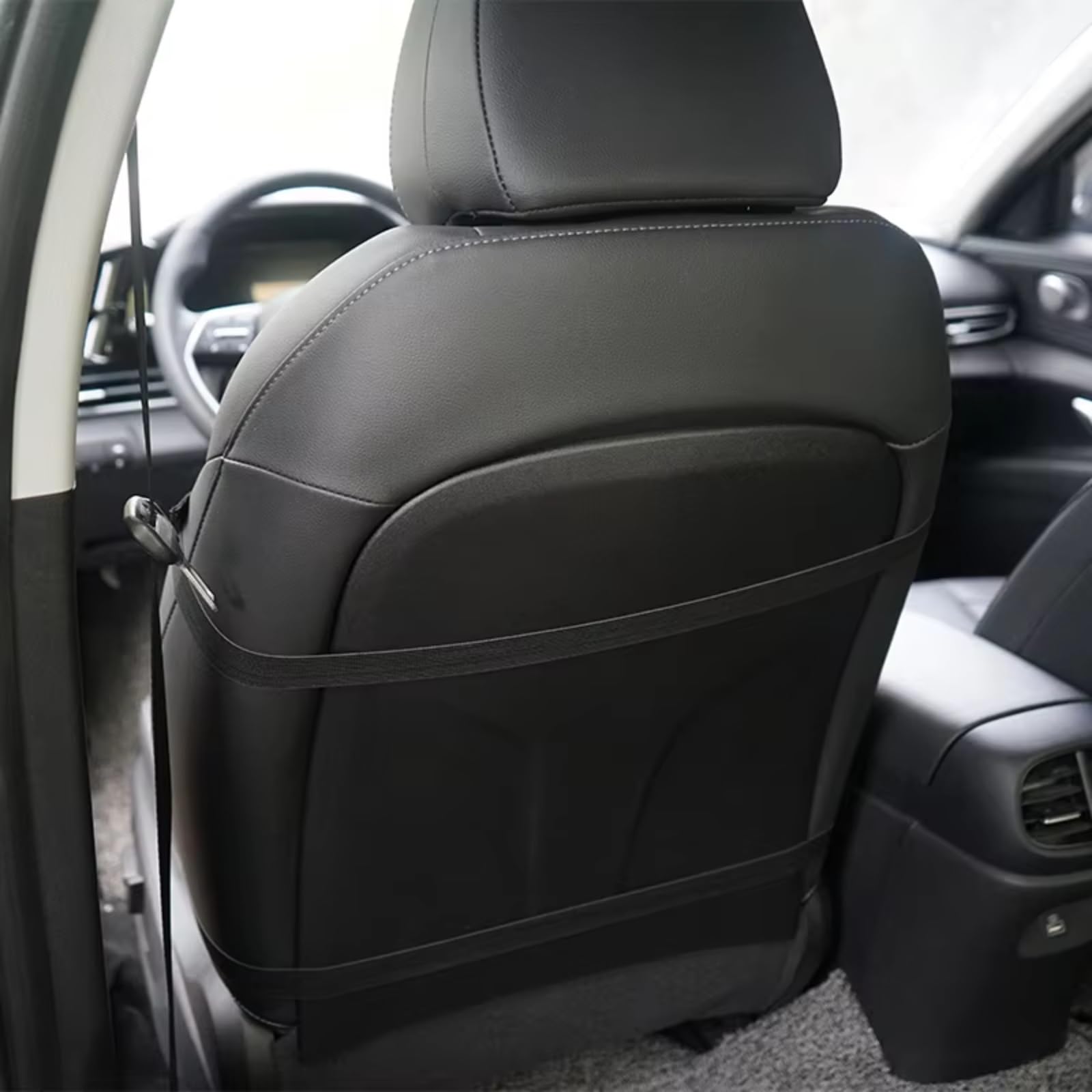 Cojín para Asiento Coche Tejido Malla Transpirable Gel Refrigerante Funda Frontal Individual Universal Todas Las Estaciones Soporte Lumbar Fundas Asientos Coche Universales(2PCS)